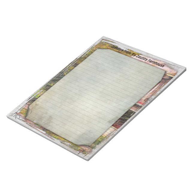 Mitt Land-jordbruk 8,5 x 11-Anteckningsblock Anteckningsblock (Vinklad)