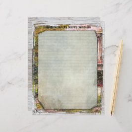 Mitt Land-lantbruk 8,5 x 11 Pappra Lakan