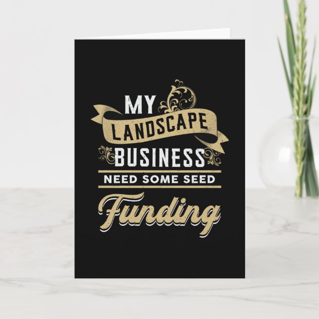 Mitt landskap Landcaping Garden Landscaper Funny Kort (Framsida)