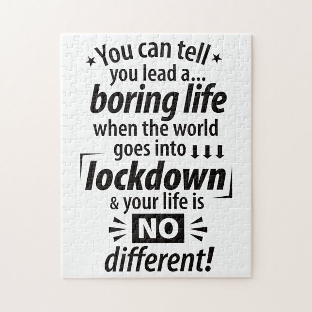 Mitt lås-livstid - Lustigt pandemiskt tal Pussel (Vertikal)