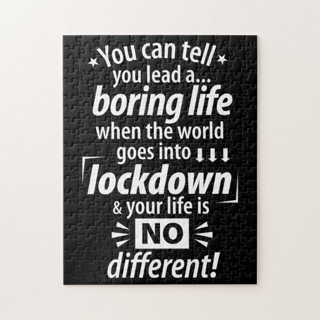 Mitt lås-livstid - Lustigt pandemiskt tal Pussel (Vertikal)