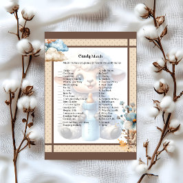 Mitt lilla lamm_ Godis Match Brevhuvud