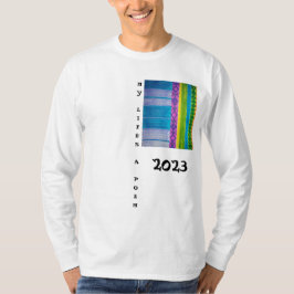 Mitt liv är en dikt 2023 färg t shirt