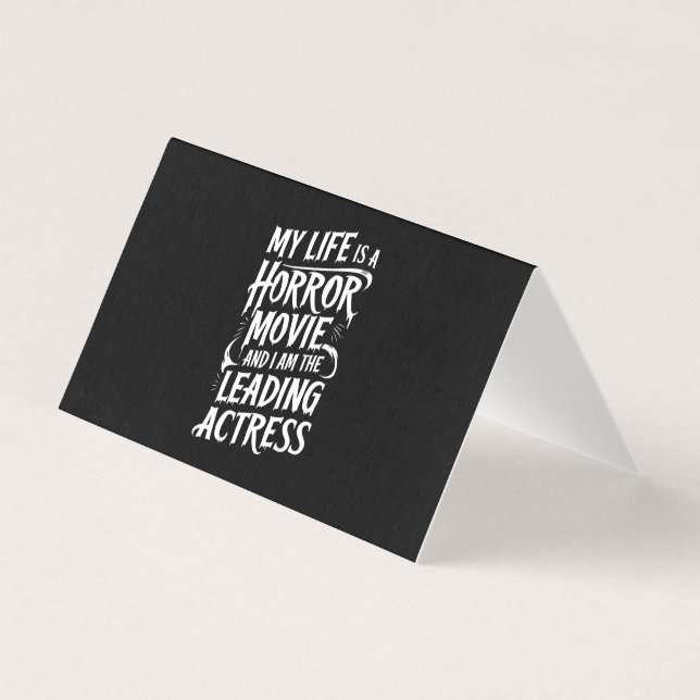 Mitt liv är en skräckfilm.. kort (Framsida)