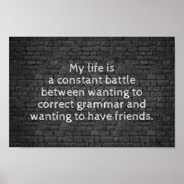 Mitt liv är ett ständigt stridsskämt poster (Framsidan)