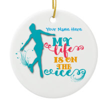 Mitt liv är på iskonståkningprydnaden