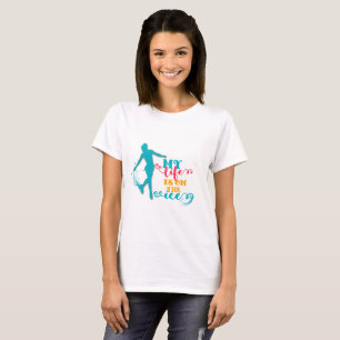 Mitt liv är på roligten för iskonståkningT-tr T-shirt