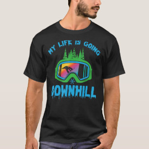 Mitt liv är på väg nedströms snurrande t shirt