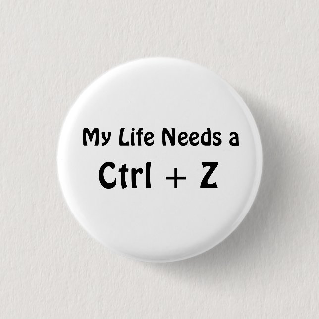 Mitt liv behöver en Ctrl + Z Knapp (Framsida)