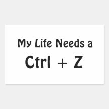 Mitt liv behöver en Ctrl + Z