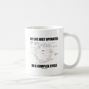 Mitt liv fungerar precis ett komplex cyklar på kaffemugg
