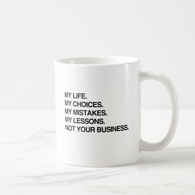 MITT LIV MIN VAL inte DIN AFFÄR.png Kaffemugg (Höger)