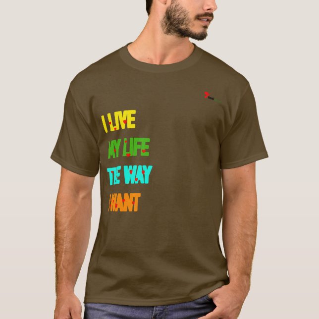 Mitt liv, mitt Regler T Shirt (Framsida)
