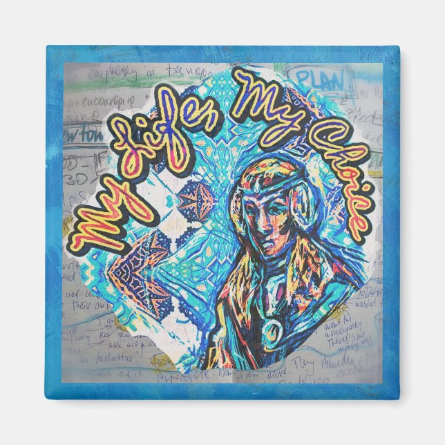 Mitt liv, mitt val. Princess-lik kvinna & Fractal Magnet (Framsidan)