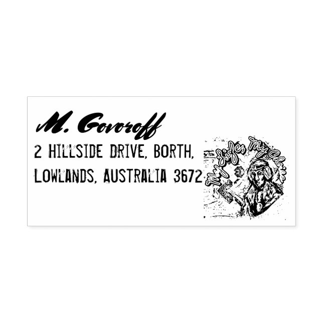 Mitt liv, mitt val. Princess-lik kvinna & Fractal Stämpel (Tryck)