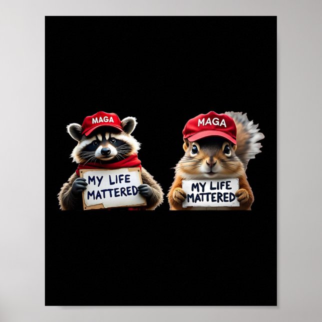 Mitt liv problemade Peanut Justice P-nöt Squirrel  Poster (Framsidan)