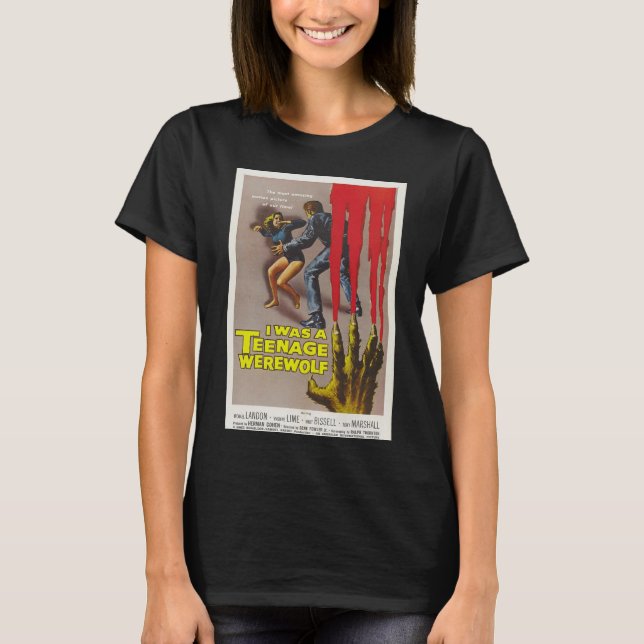 "Mitt liv som tonårsvarv" Horror Movie Shirt T (Framsida)