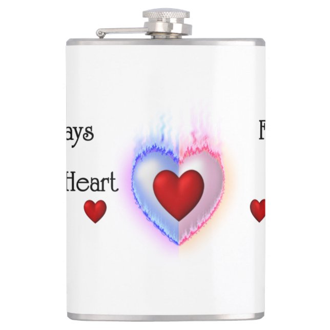 Mitt livs 8 oz vinylomformade kolv fickplunta (Framsidan)