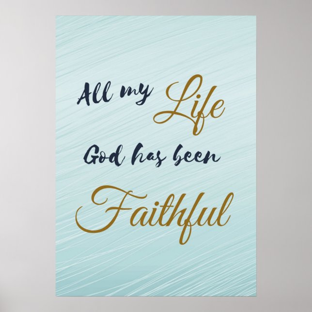 MITT LIVSMEDEL HAR VARIT FAITHFUL POSTER (Framsidan)