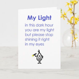 Mitt ljus, en fin Dikt för en Bra vän Kort