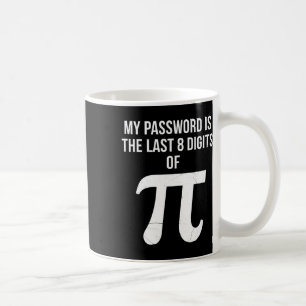 Mitt lösenord är de sista 8 siffrorna i Pi Rolig m Kaffemugg