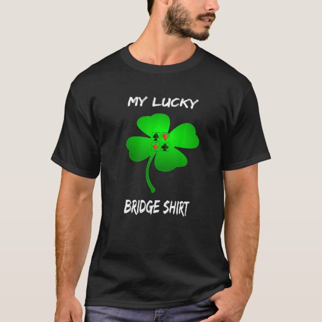 Mitt Lucky Bridge-bildskärmskort för kvinnor finns T Shirt (Framsida)