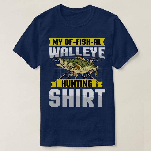 Mitt Lucky Walleye-fiske T Shirt (Design framsida)