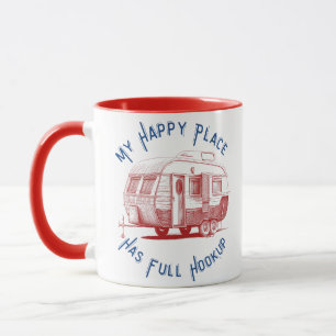 Mitt Lycklig Ställe har Fullt-upp-kaffe Mugg i Kro