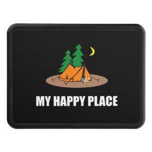 Mitt lyckliga ställe som campar tält dragkroksskydd