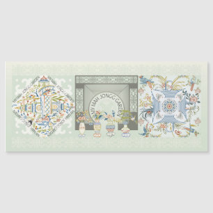 Mitt Mah Jongg Garden Magnetic Card