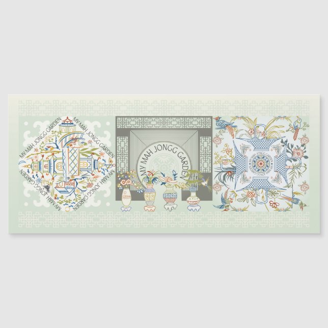 Mitt Mah Jongg Garden Magnetic Card (Framsida)