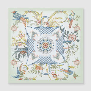 Mitt Mah Jongg Garden Magnetic Card