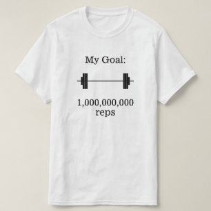 "Mitt mål: 1 000 000 000 reps" + Barbell Tröja