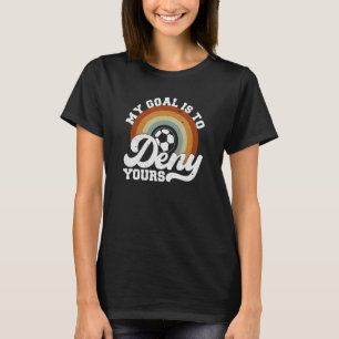 Mitt mål är att förneka din retro-distraherade fot t shirt
