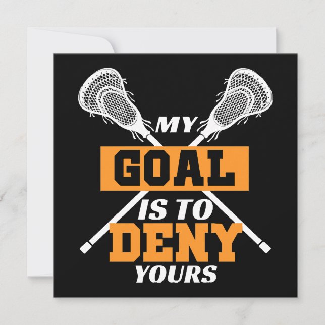 Mitt Mål Är Att Förneka Ditt Lacrosse (Framsida)