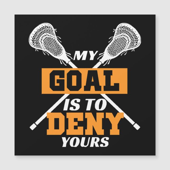 Mitt mål är att förneka er lacrosse (Framsida)