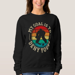 Mitt mål är att neka den finniga ishockey Goalie H T Shirt