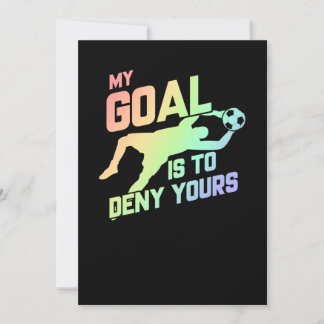 Mitt mål är att neka din matare Goalie Soft Inbjudningar