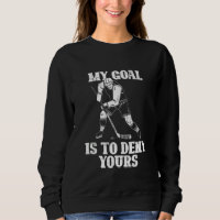 Mitt mål är att neka er Ice Hockey Goalkeeper Gif