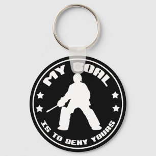 Mitt mål, Fält Hockey Goalie Keychain Nyckelring