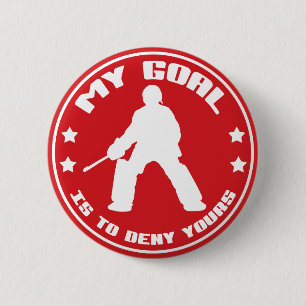 Mitt mål, Fält Hockey Goalie Pin Knapp