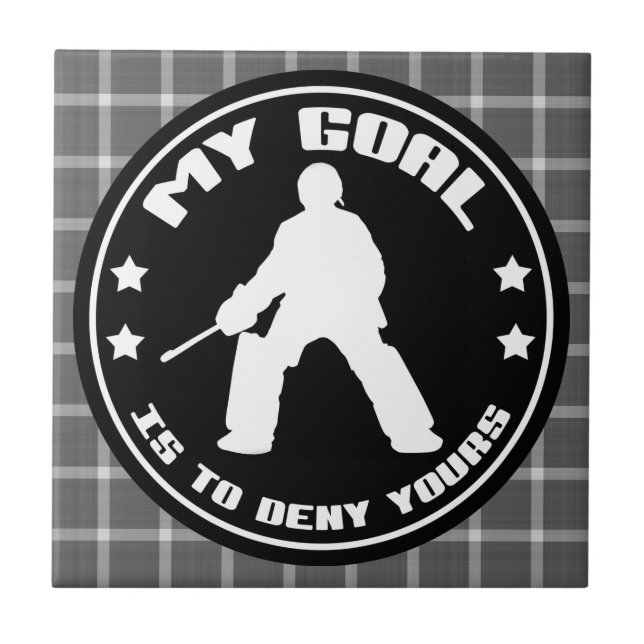 Mitt mål, Fält Hockey Goalie Tiles Kakelplatta (Framsidan)