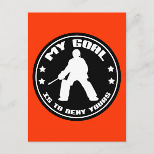 Mitt mål, Fält Hockey (svart) Vykort