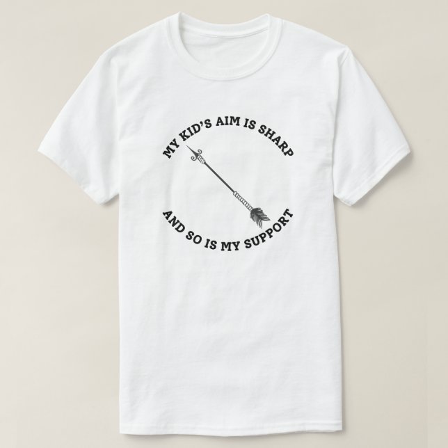 Mitt mål för Barnen är Vasst | Archery Pappa T Shirt (Design framsida)