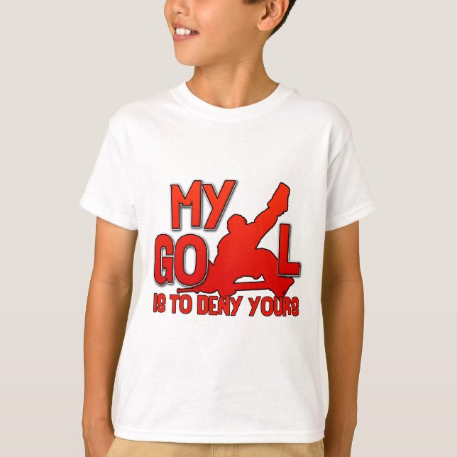 Mitt mål, hockeyGoalie T Shirt (Framsida)