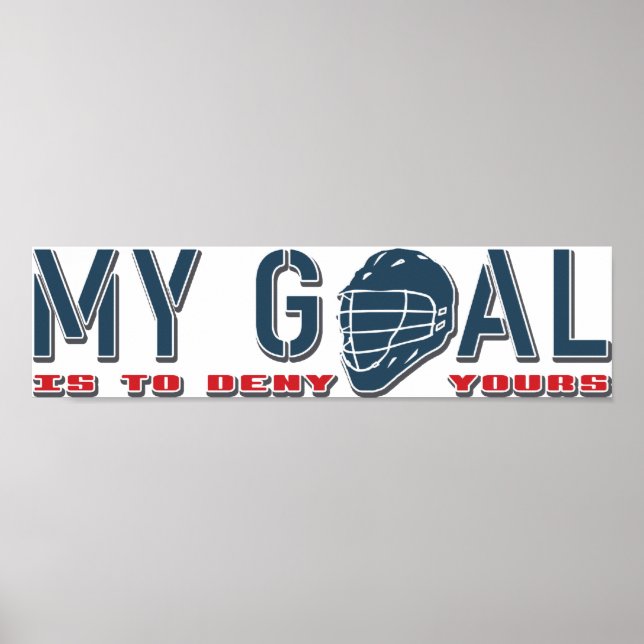 Mitt mål, Lacrosse Goalie Poster (Framsidan)