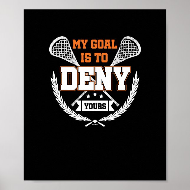 Mitt mål Lacrosse Poster (Framsidan)