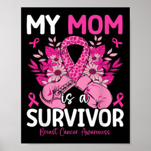 Mitt Mamma är ett överlevnadsstöd för bröstcancer Poster