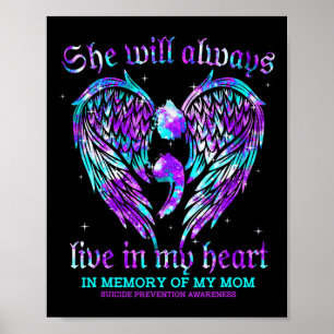 Mitt Mamma Medvetna självmordsförebyggande alltid Poster