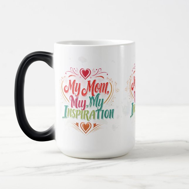 Mitt Mamma, min inspiration - Morphing Mugg 15 oz (Vänster)